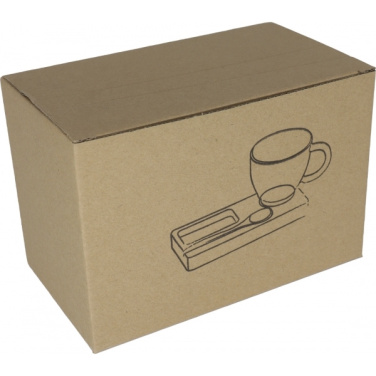 Logotrade corporate gift image of: Tray with cup and spoon FORMOSA 150 ml