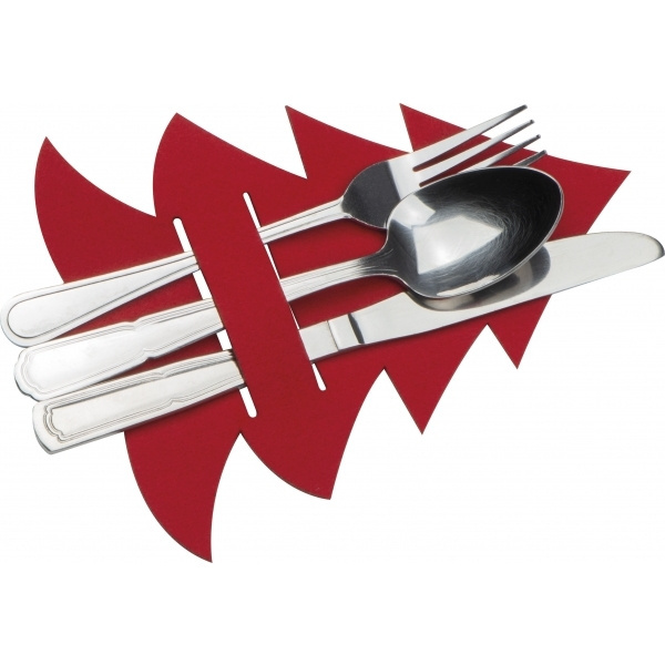 Logotrade promotional item image of: Cutlery pad in Christmas tree shape DUFFEL