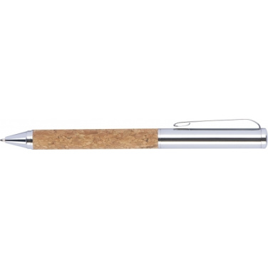 Logotrade advertising product image of: Twist-ballpen metal and cork LILLEHAMMER