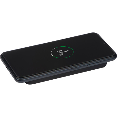 Logo trade promotional merchandise picture of: Wireless charger and powerbank 8000 mAh MILAN