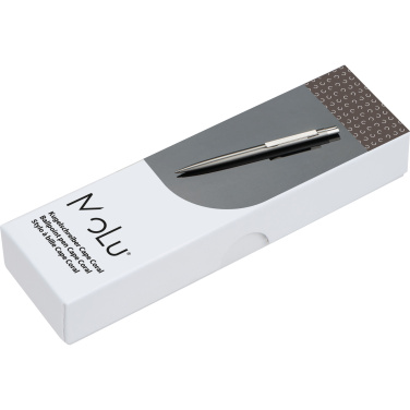 Logo trade business gifts image of: Stainless steel pen CAPE CORAL MoLu