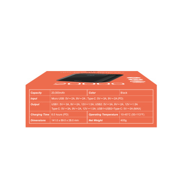 Logotrade promotional merchandise picture of: Power bank Silicon Power QS28 20000 mAh