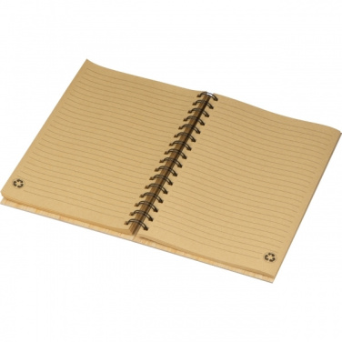 Logo trade promotional giveaways picture of: A5 notebook PISA