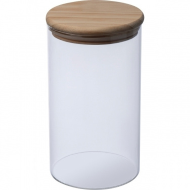 Logo trade promotional giveaways image of: Borosilicate container ONTARIO 1000 ml