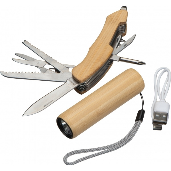 Logotrade promotional item image of: Set Torch and pocket knife OLDHAM