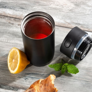 Logotrade promotional merchandise picture of: Thermo mug ADRASAN 240 ml Schwarzwolf