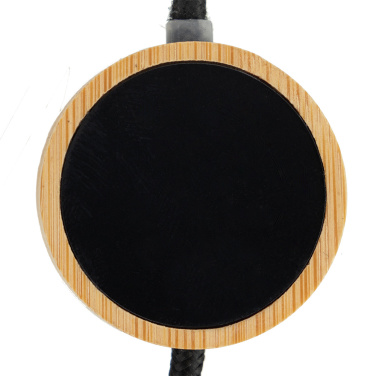 Logotrade promotional giveaway picture of: 4in1 long wooden cable with elighted logo for engraving