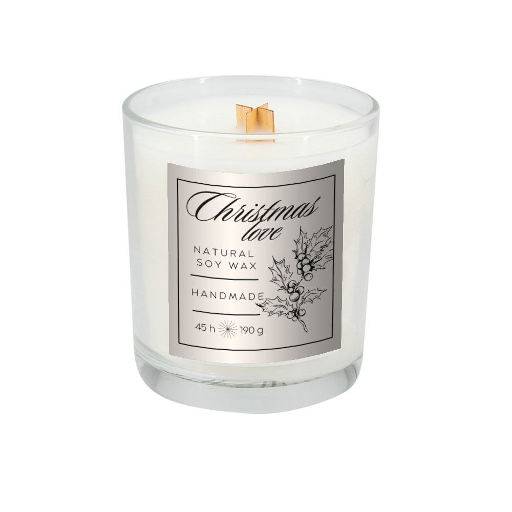 Logotrade promotional merchandise photo of: Soy candle 190g Christmas love