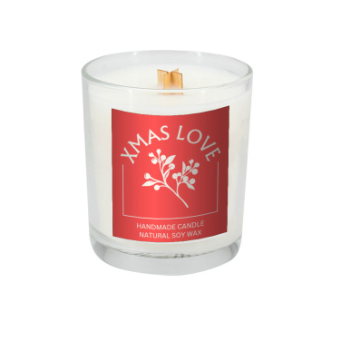 Logo trade promotional merchandise image of: Soy candle 190g Christmas love