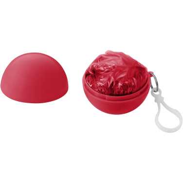 Logo trade promotional items picture of: Xina rain poncho in storage ball with keychain