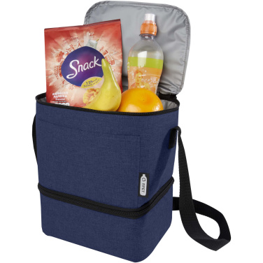 Logo trade promotional merchandise image of: Tundra 9-can GRS RPET lunch cooler bag 9L