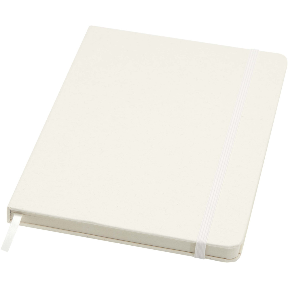 Logo trade corporate gift photo of: Bass A5 recycled hard cover notebook with lined pages
