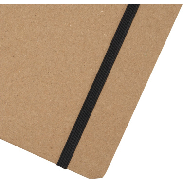 Logo trade corporate gifts picture of: Holm A5 stone paper hard cover notebook with lined pages