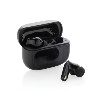 Logo trade promotional gift photo of: Airtune RCS recycled plastic ANC earbuds with touch screen