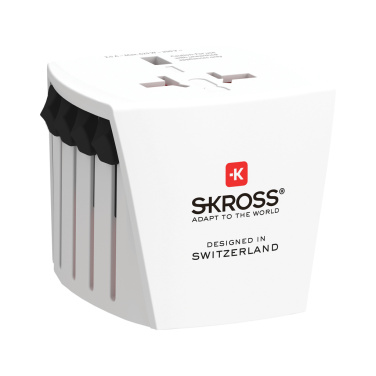 Logo trade promotional merchandise picture of: SKROSS World Travel Adapter MUV Micro