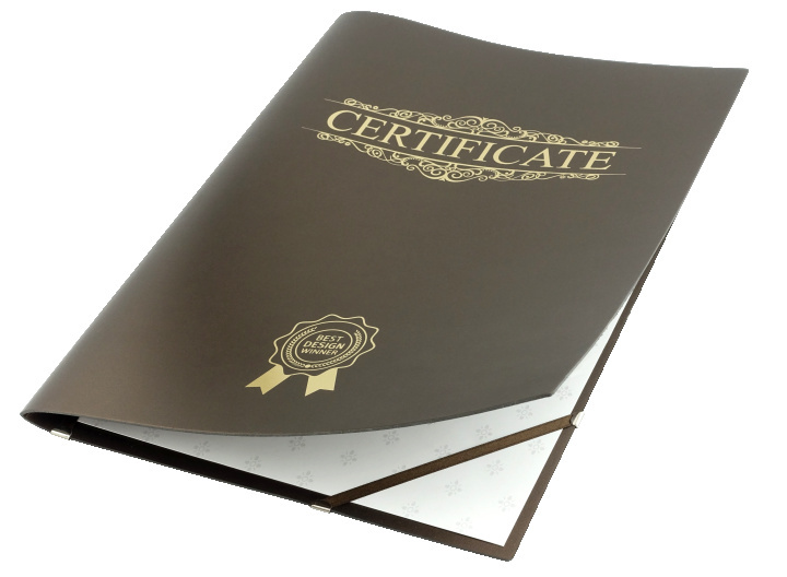 Logo trade business gift photo of: Certificate cover 152094