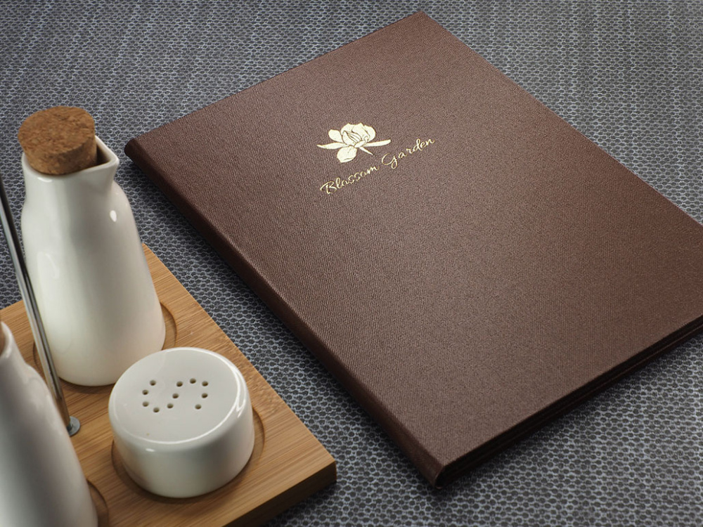 Logo trade business gifts image of: Menu cover 1719280