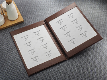 Logo trade promotional merchandise photo of: Menu cover 1719280