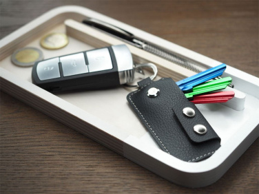 Logo trade business gifts image of: Keyring 1276157