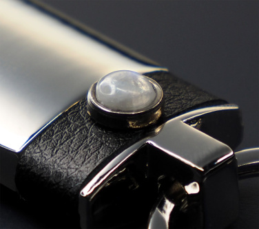 Logo trade promotional gifts picture of: Moonstone Keyring 1295095