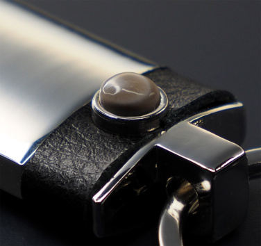 Logo trade advertising product photo of: Striped Flint Keyring 1292095