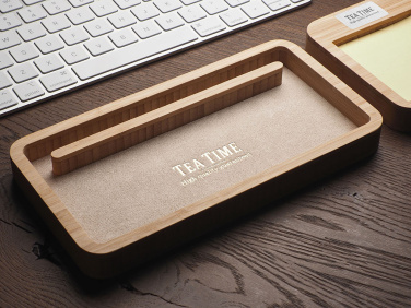 Logo trade promotional giveaways picture of: Wooden desk organiser 1850292