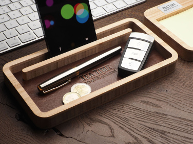 Logo trade corporate gift photo of: Wooden desk organiser 1852292