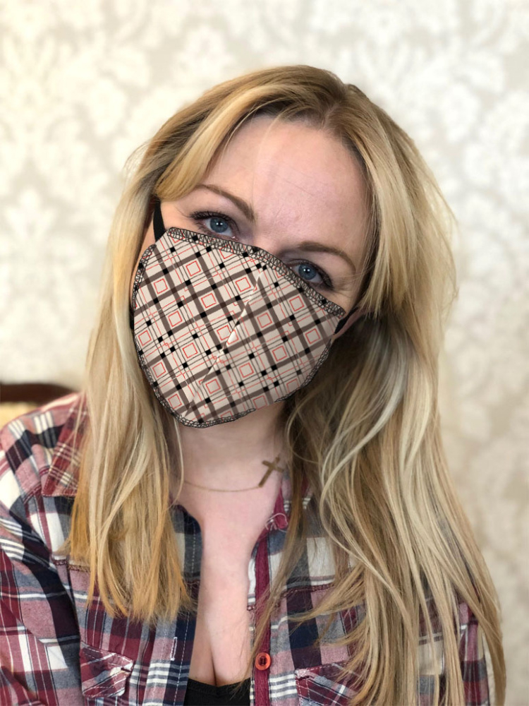 Logotrade promotional merchandise picture of: ZEFIR cotton face mask 1400165