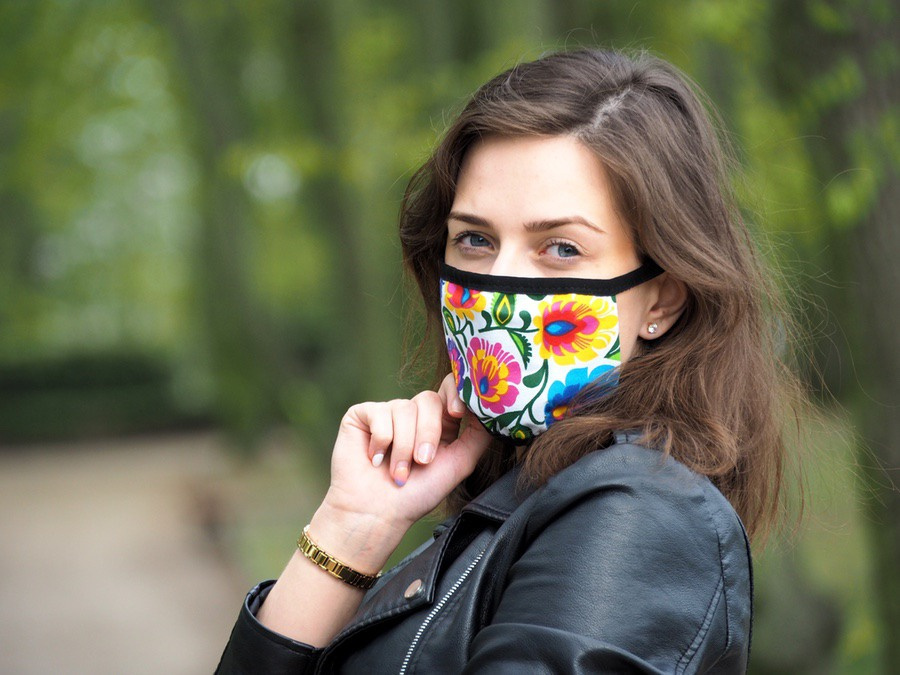 Logotrade promotional gift image of: MARS cotton mask (size L) 1569165