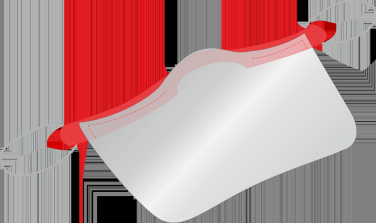 Logo trade promotional giveaway photo of: KALIPSO clear face shield-mask for mouth and nose 1447162