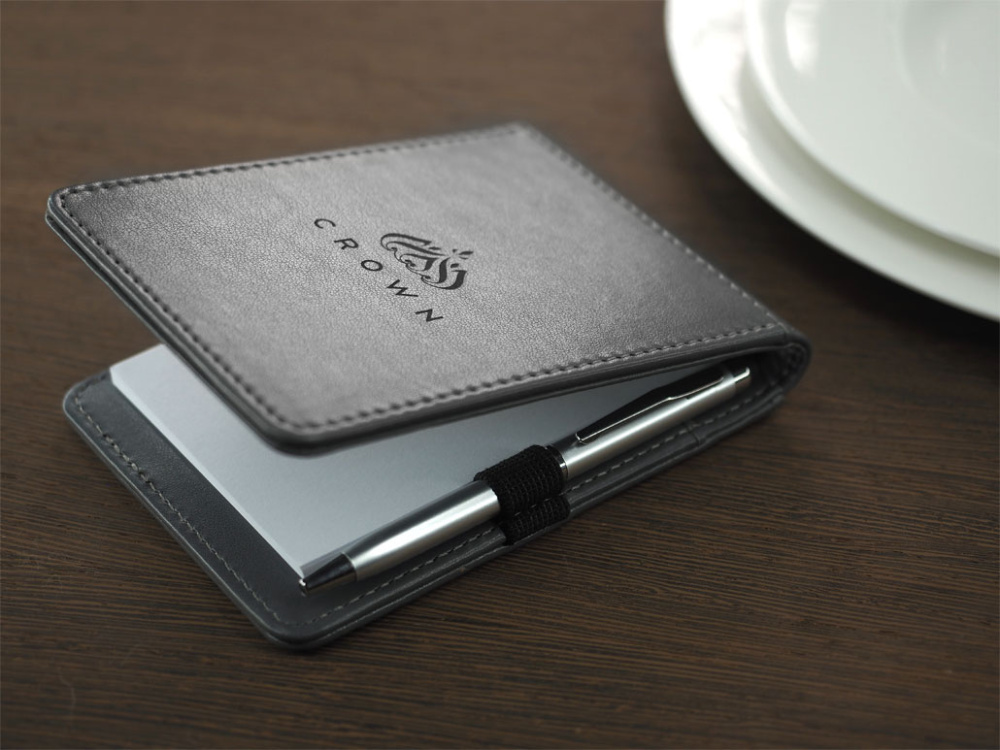 Logo trade advertising products image of: Waiter notepad 1102119
