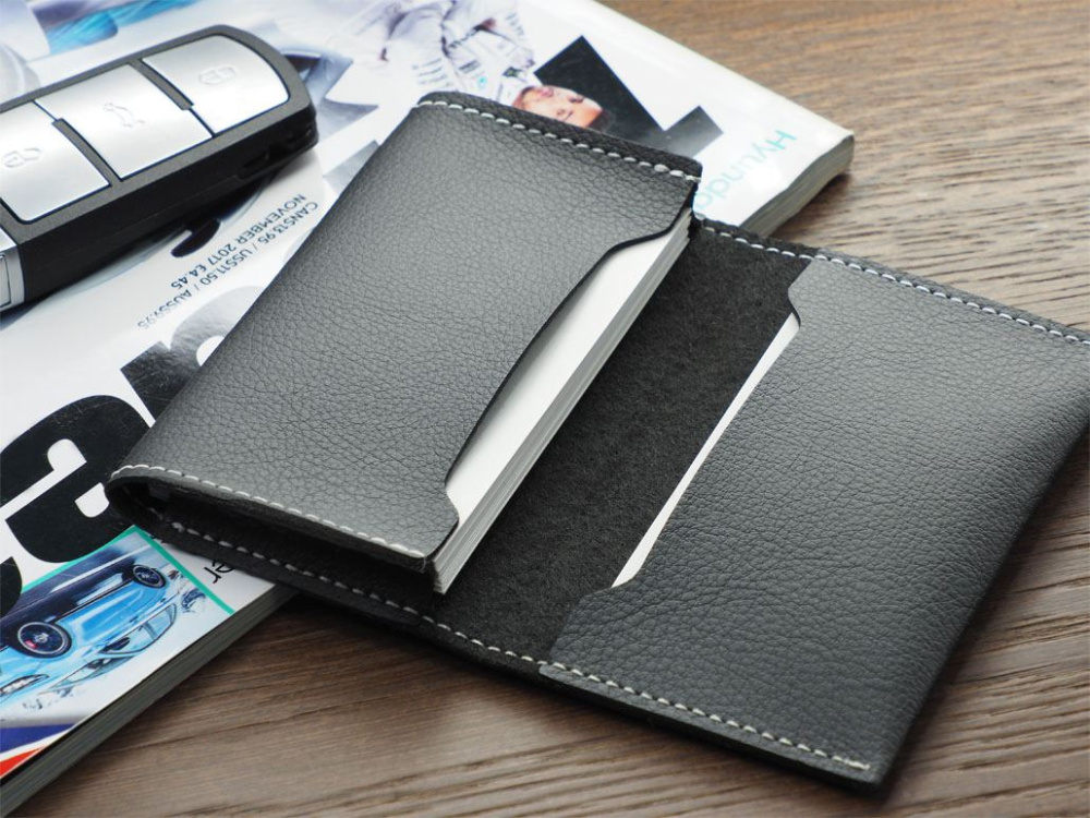 Logo trade promotional merchandise photo of: Business card holder 1166157