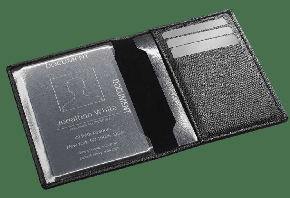 Logo trade corporate gifts image of: Document wallet 889113