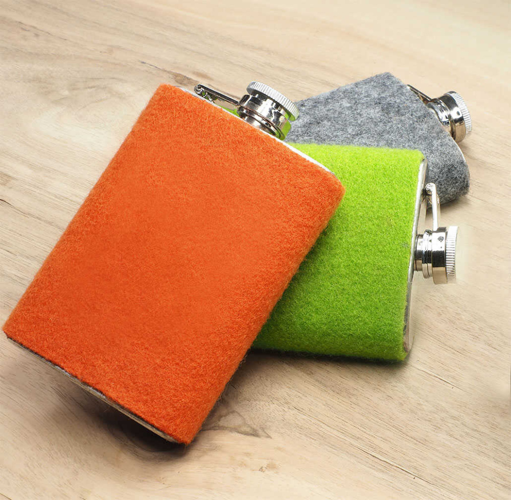 Logo trade advertising products image of: Hip flask 425139