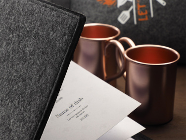 Logo trade promotional merchandise image of: Menu cover Ambiente 1643246