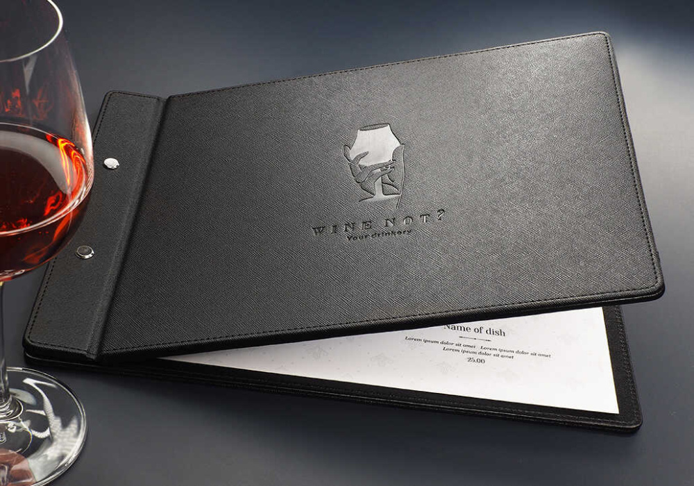 Logo trade promotional items image of: Menu cover 1083270