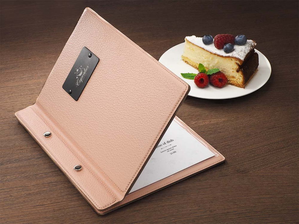 Logo trade promotional products image of: Menu cover 1087281