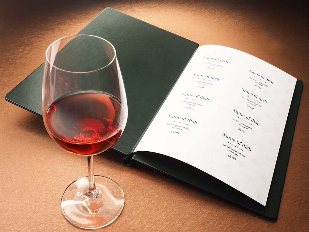 Logo trade promotional merchandise picture of: Menu cover 1229320