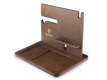 Logo trade promotional gifts image of: Wooden organiser 2016121