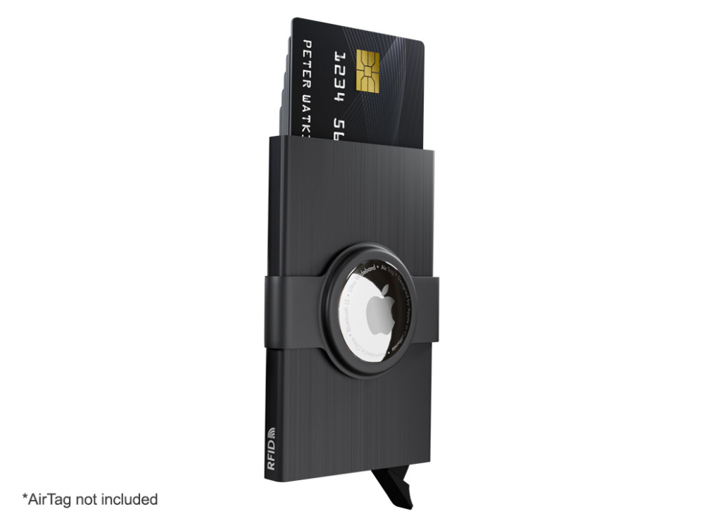 Logotrade advertising product picture of: RFID credit card case with holder for AirTag 2163155