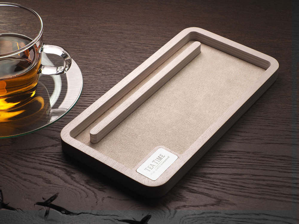 Logo trade promotional item photo of: Wooden desk organiser 1818121