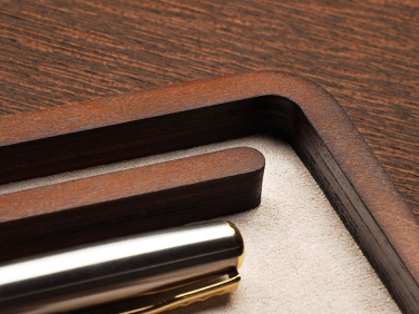 Logotrade promotional gift image of: Wooden desk organiser 1818121