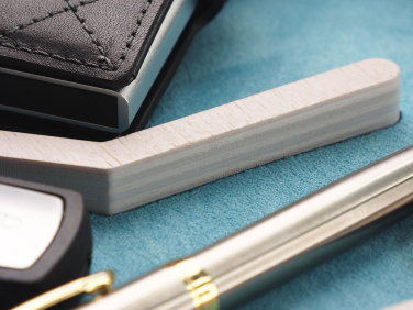 Logo trade corporate gifts image of: Wooden desk organiser 1817121