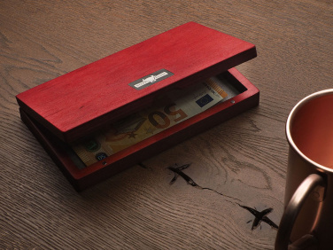 Logo trade promotional gift photo of: Wooden bill box 1816121