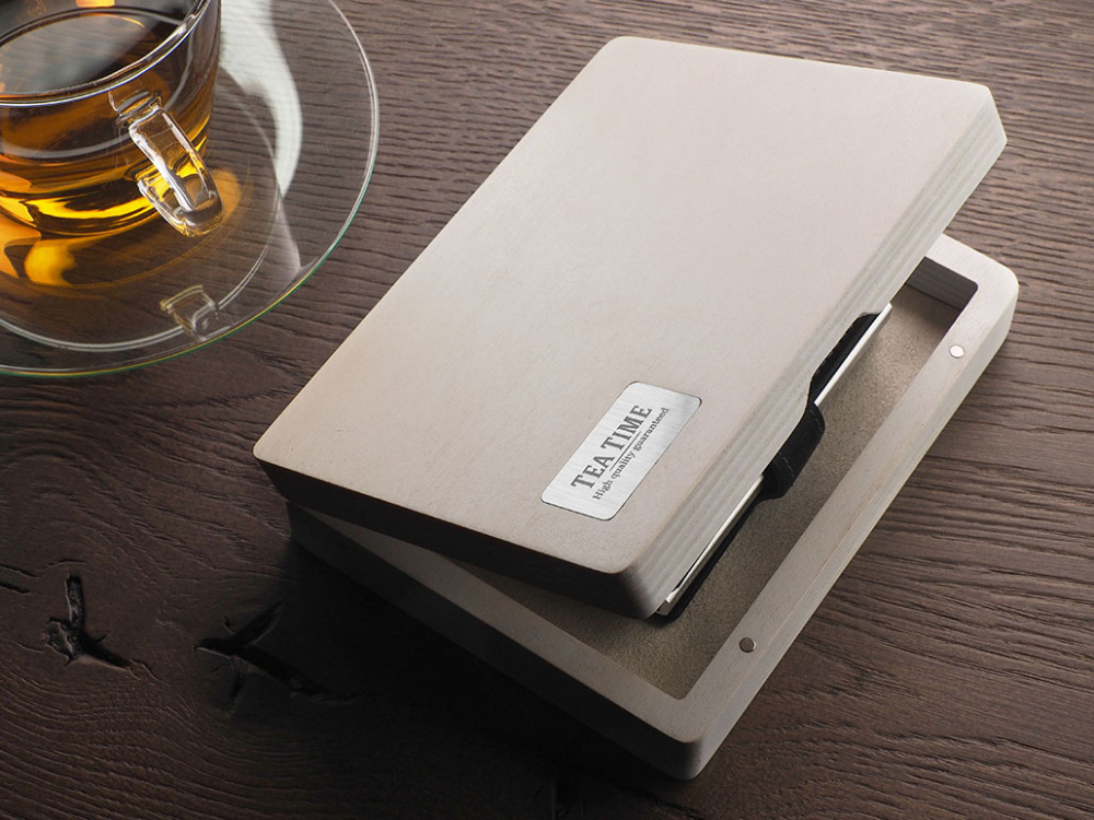 Logo trade promotional gifts picture of: Wooden box 1819121