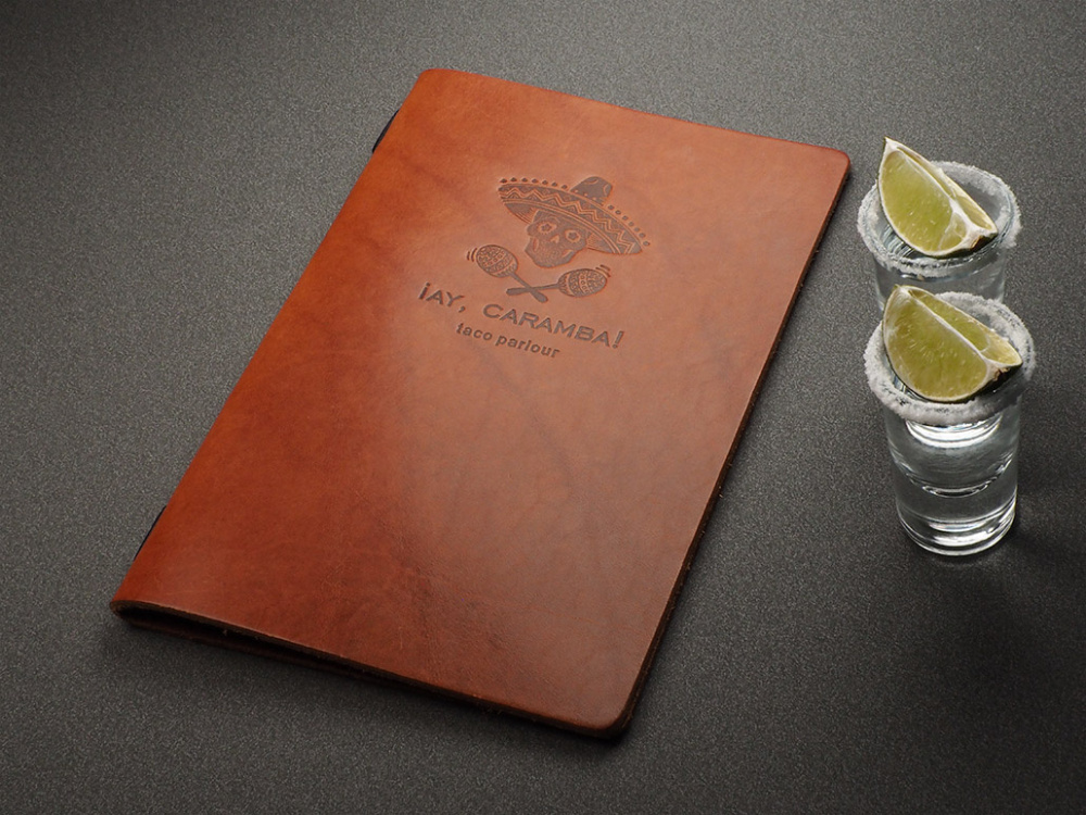 Logo trade promotional merchandise image of: Menu cover Ambiente 1181141