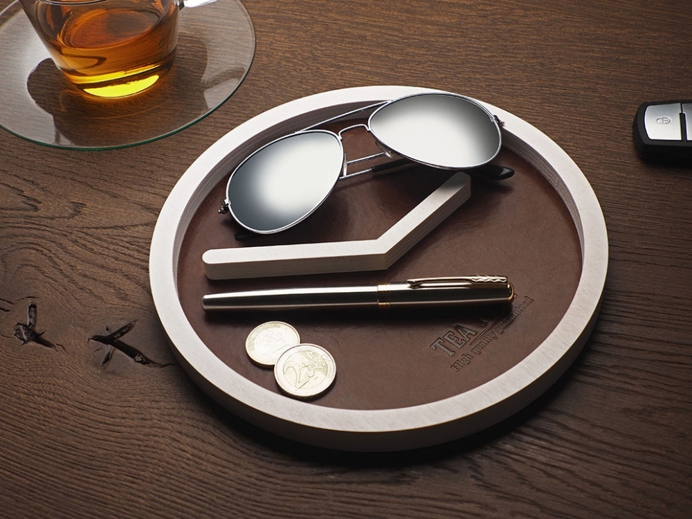 Logo trade advertising products picture of: Wooden desk organiser 1851121