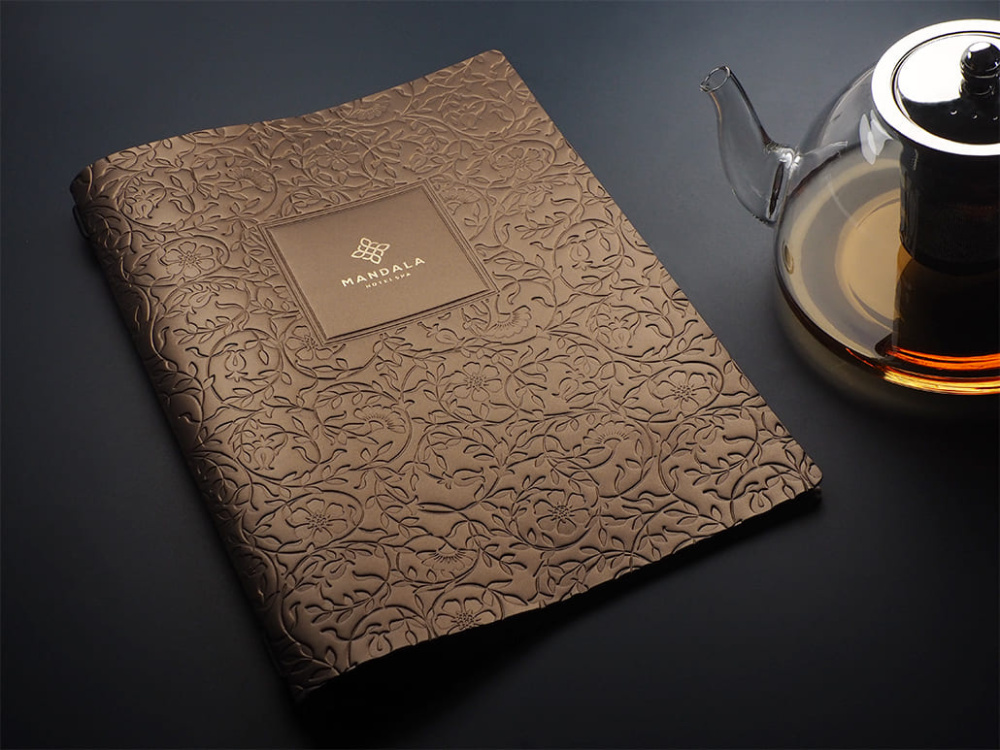 Logo trade corporate gifts image of: Menu cover Ambiente 1178336