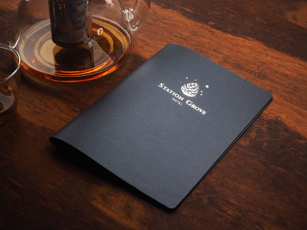 Logo trade corporate gifts image of: Menu cover 1788319