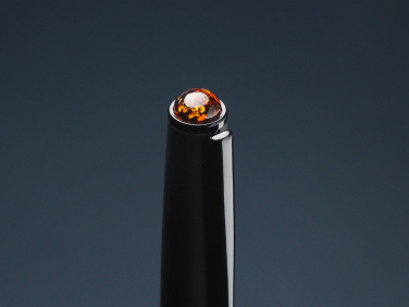 Logo trade promotional merchandise image of: Ball pen with AMBER stone 2070036